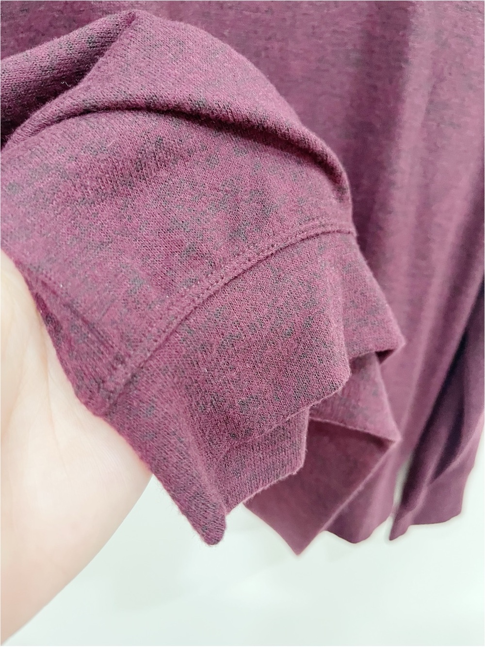 Athleta Burgundy Heather Mindful Soft Pullover Sweater - Picture 7 of 10